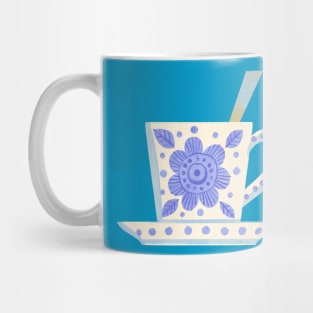 Scandinavian Floral Teacup Mug